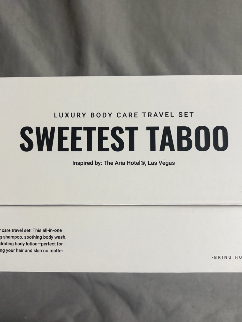 Hotel Collection Sweetest Taboo Travel Body Wash Set - White